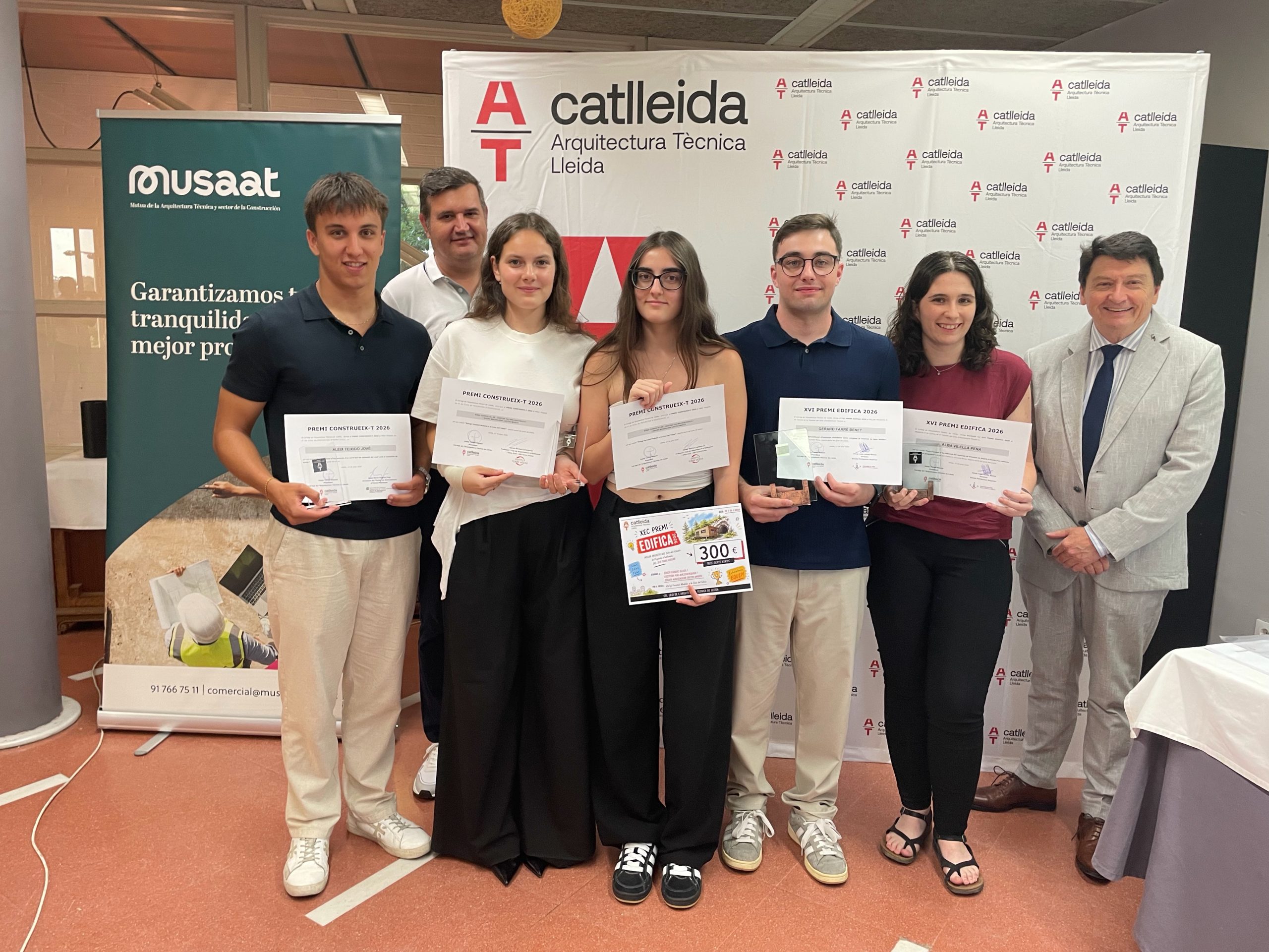 Premis Constueix-T i Edifica 2026 en la II Nit de l'Arquitectura Tècnica de Lleida